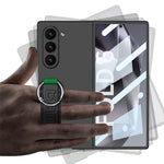 Shockproof Hard PC Case with Wrist Strap Ring for Samsung Galaxy Z Fold 6