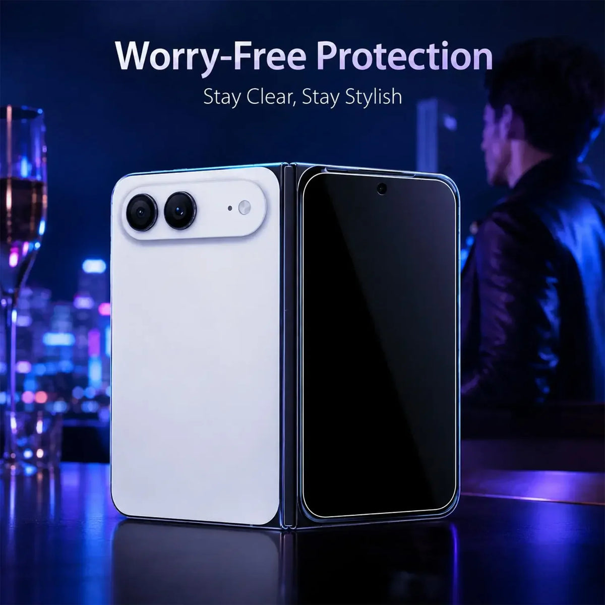 Bubble-Free Hydrogel Inner Screen Protector for iPhone Duo