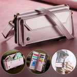 Leather Crossbody Wallet Case with Removable Shoulder Strap for iPhone 18 Series