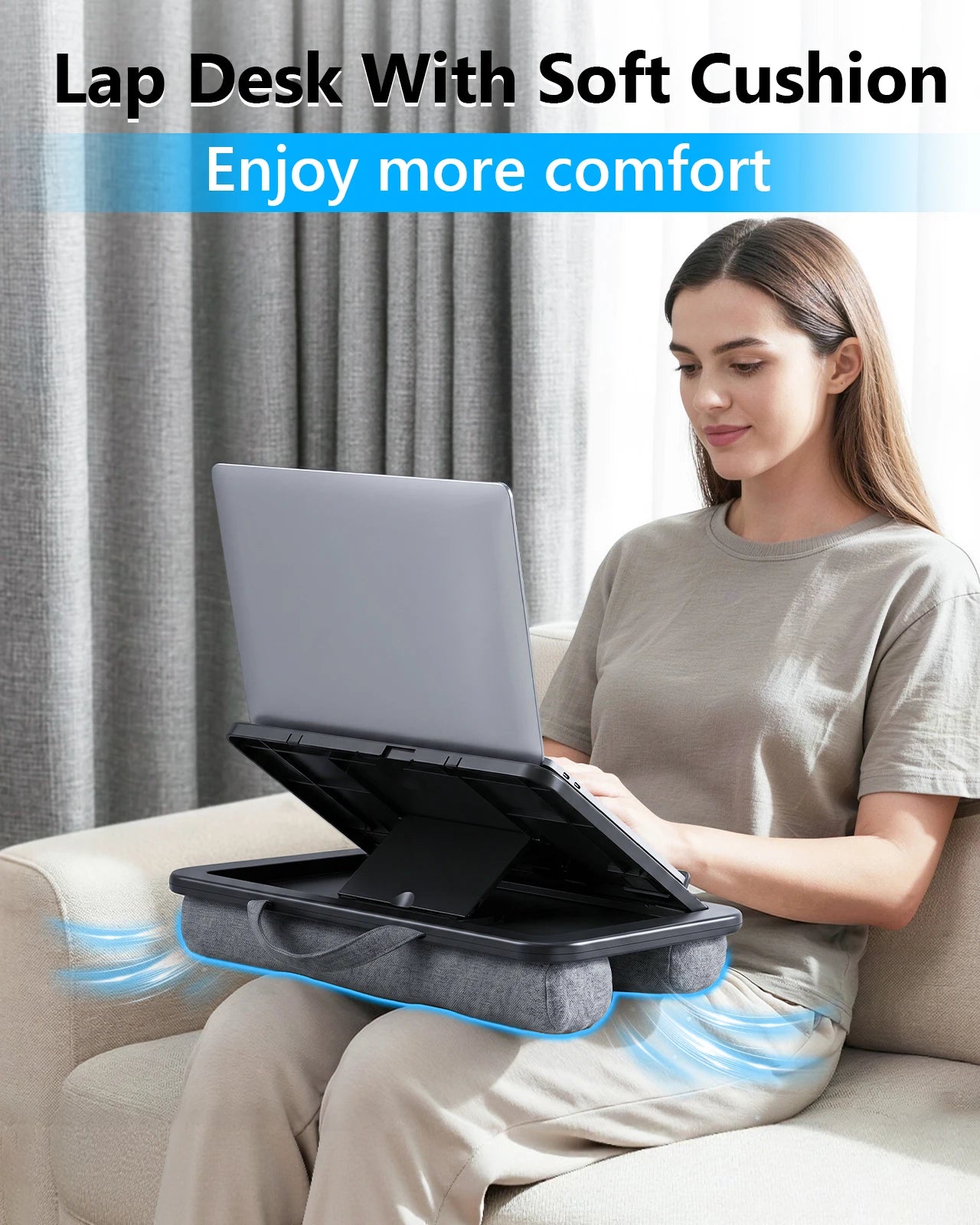 Lightweight Lap Desk With Cushion Support