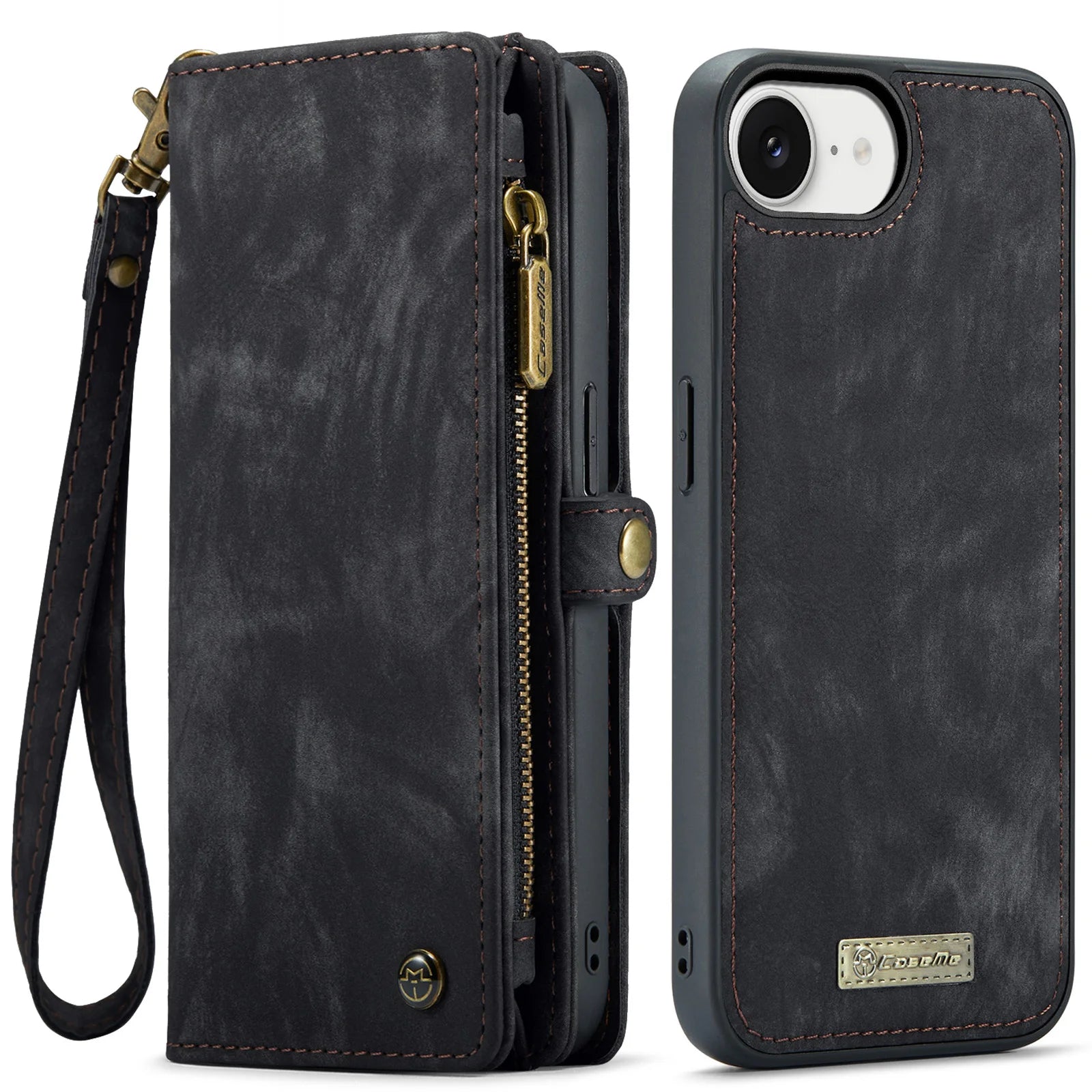 2-in-1 Flip Magnetic Case with Card Pocket for iPhone 16e