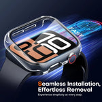 2-Pack Tempered Glass Case Screen Protector for Apple Watch