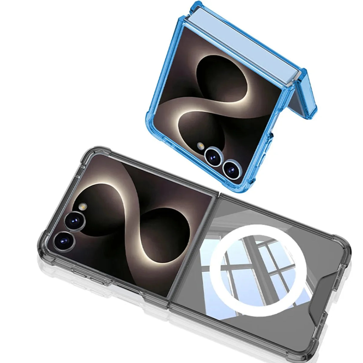 Clear MagSafe Bumper Case with Shockproof Corners for Samsung Galaxy Z Flip 8