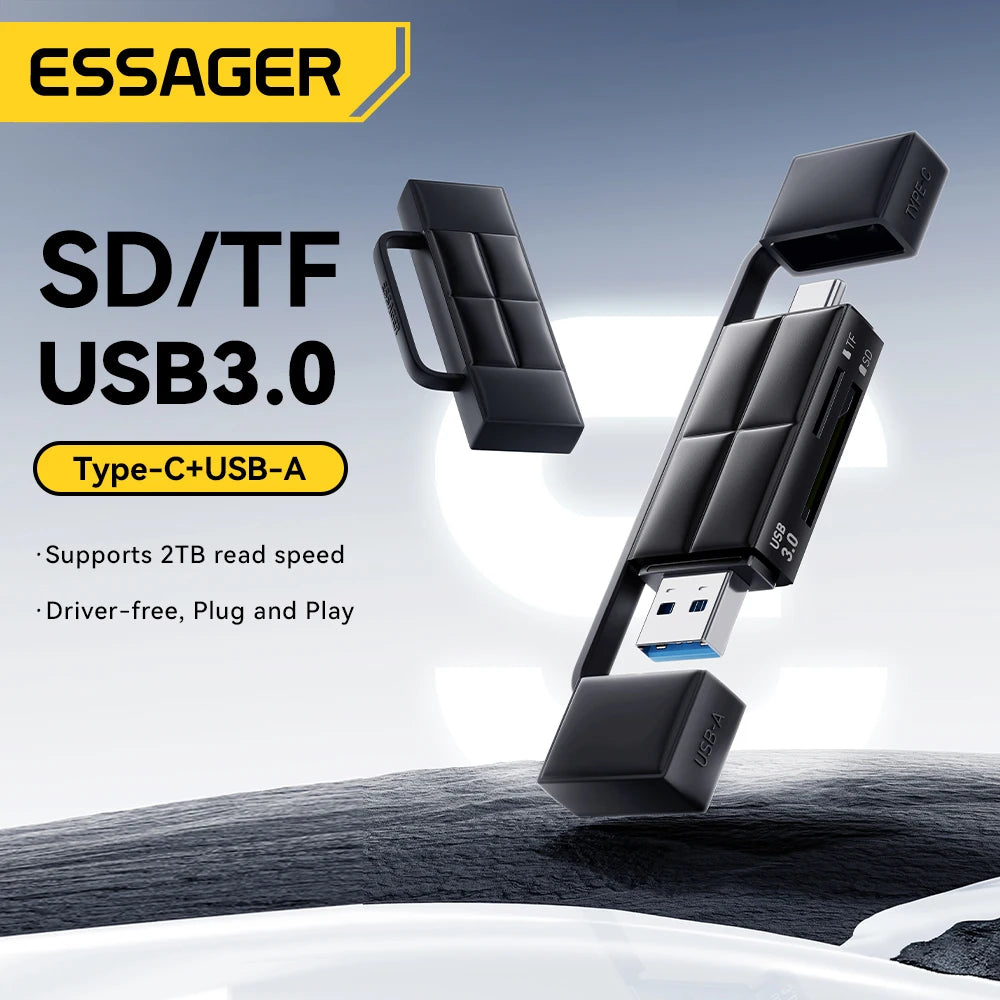 Essager High-Speed USB 3.0 Type-C Card Reader