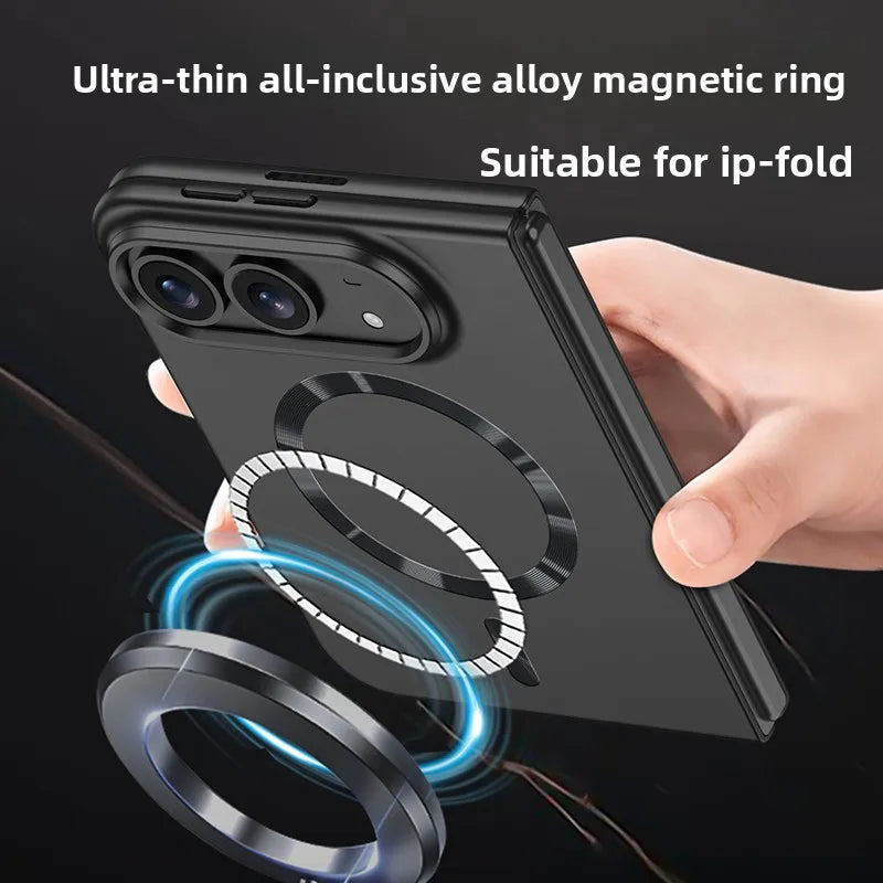 Shockproof Matte MagSafe Case with Integrated Screen Film for iPhone Duo