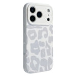 Frosted Leopard Print Silicone Case for iPhone 17 Series