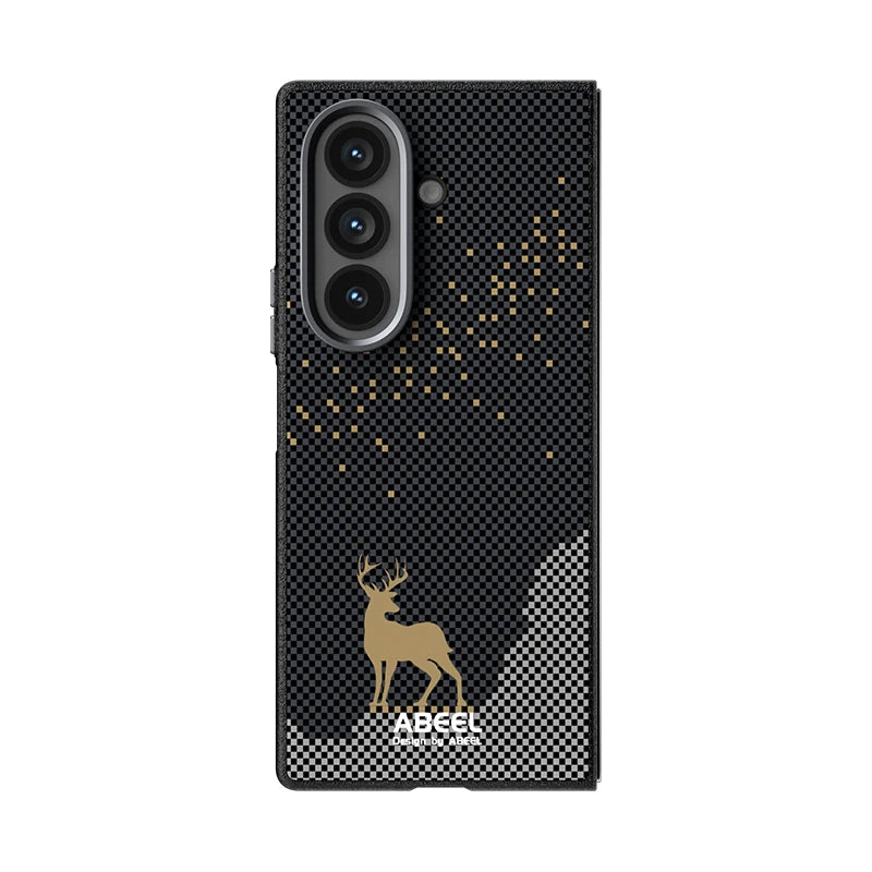 Shockproof Carbon Fiber Texture Magnetic Case for Samsung Galaxy Z Fold 7