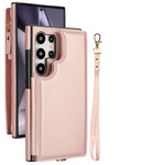 Crossbody Leather Flip Wallet Case for Samsung Galaxy S25 Series