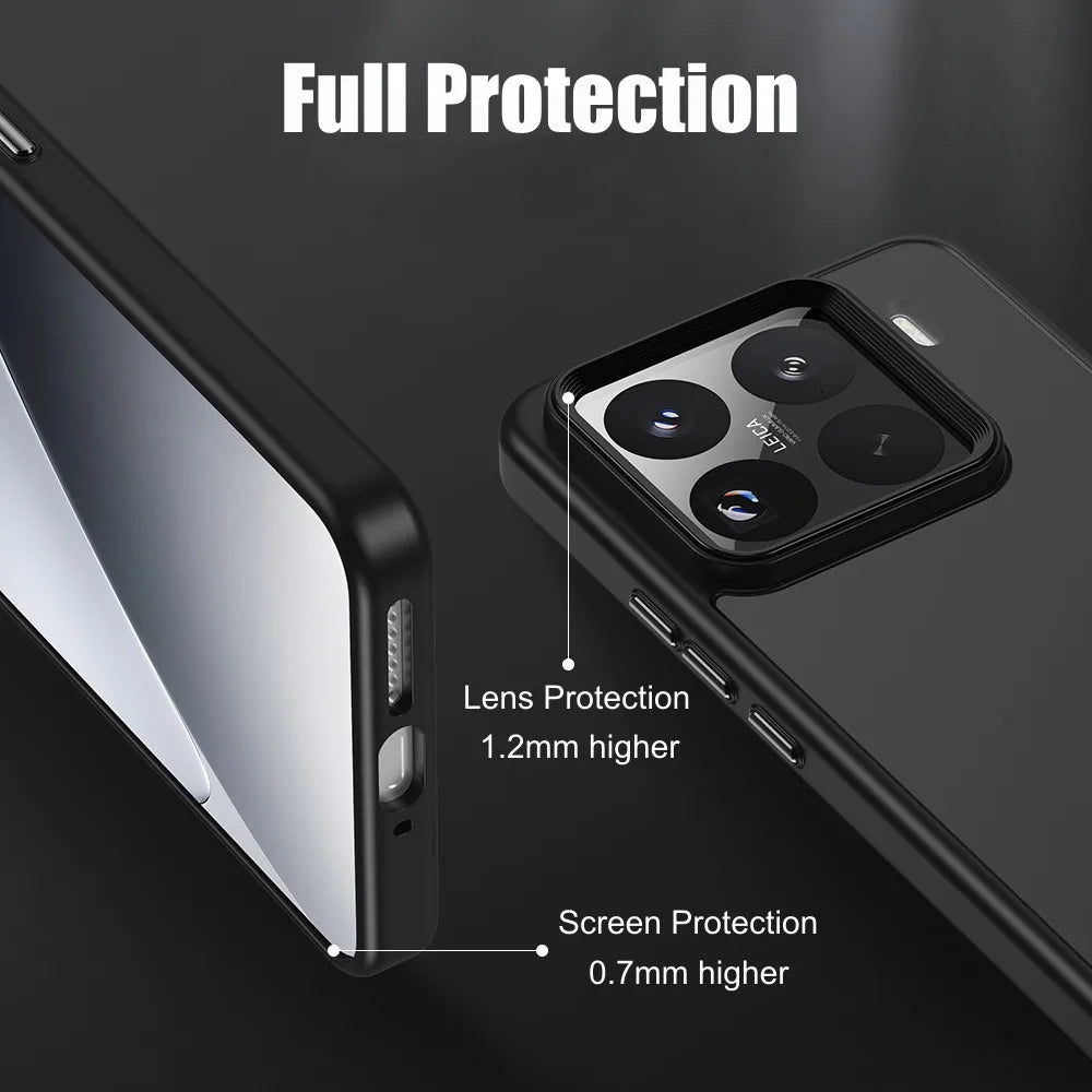 Matte Translucent Bumper Case for Xiaomi 15