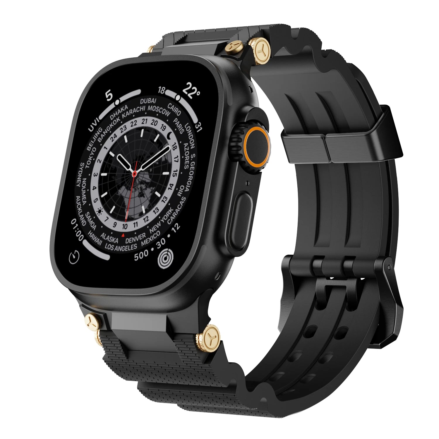 Heavy-Duty Silicone Watch Strap for Apple Watch