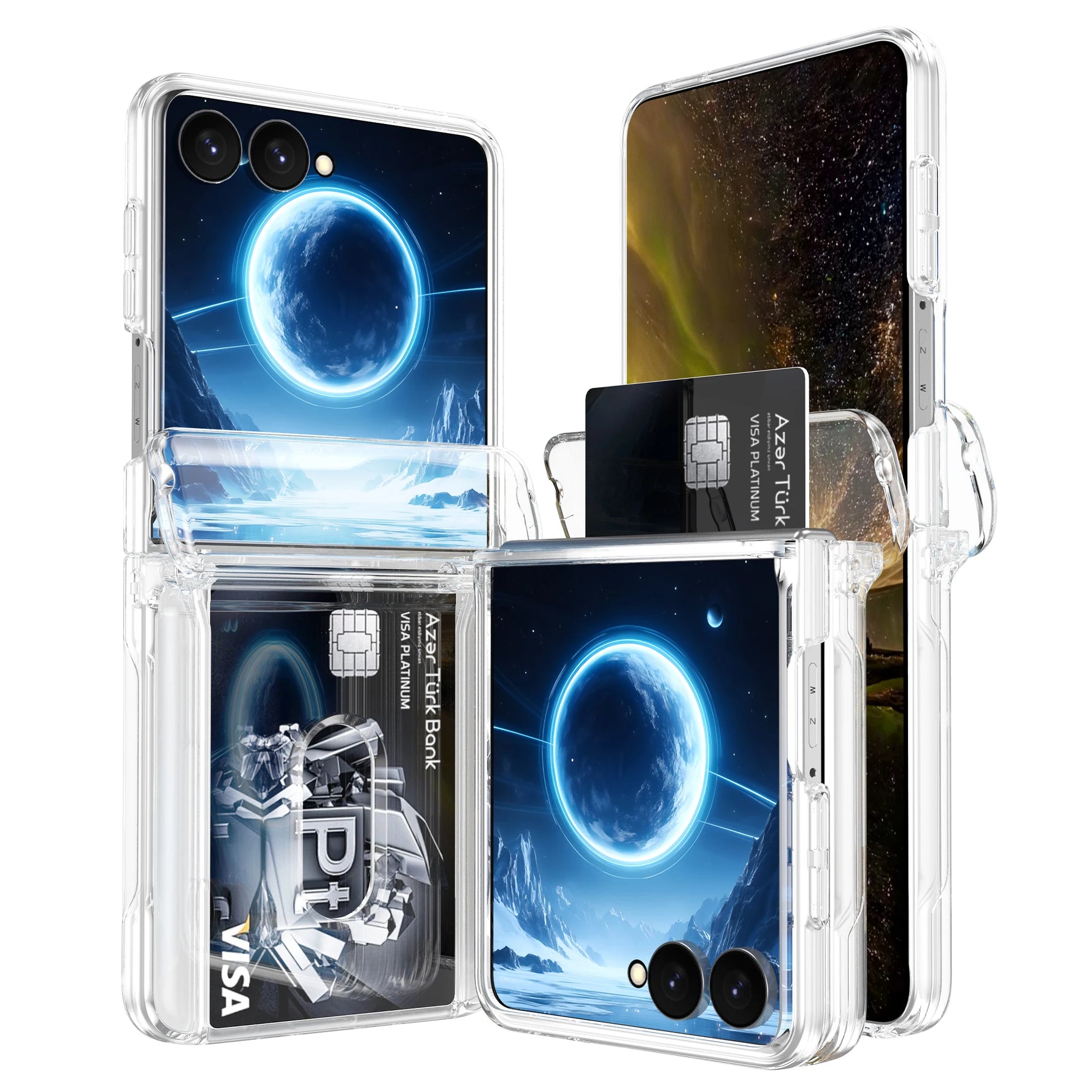 Premium Hinge Protection Wallet Case for Samsung Galaxy Z Flip 8