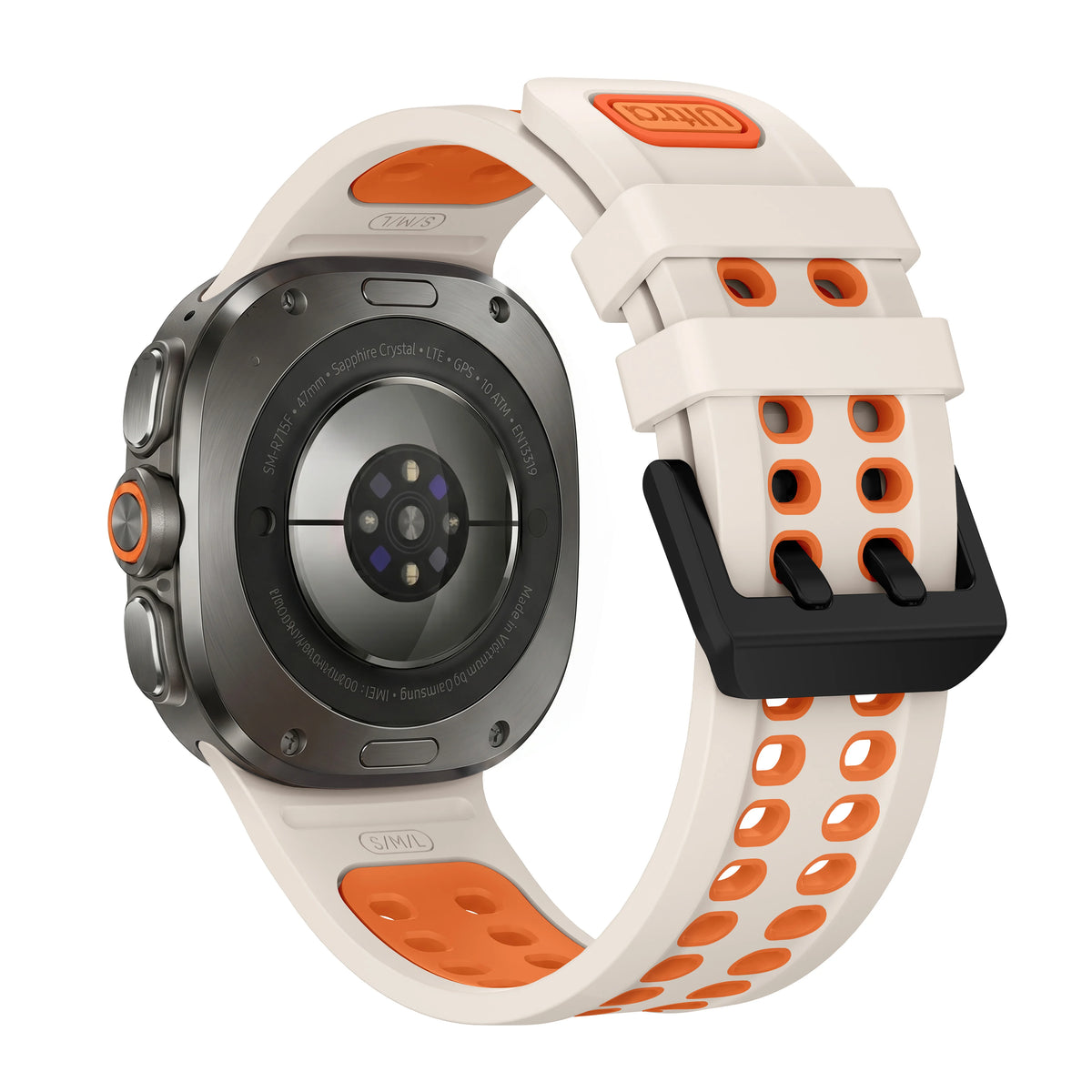 Breathable Perforated Silicone Watch Strap for Samsung Galaxy Watch Ultra 2