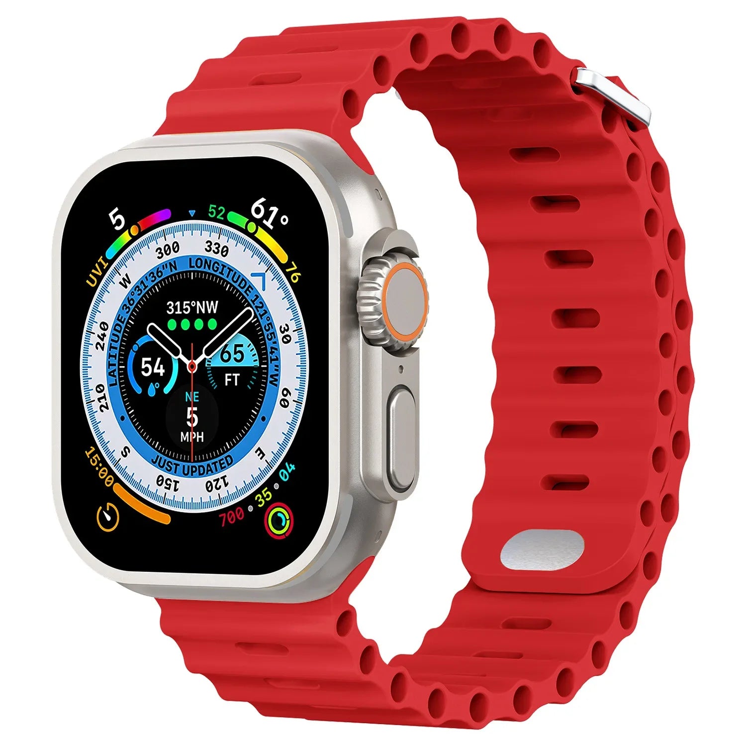 Soft-Touch Ocean Silicone Sport Band for Apple Watch