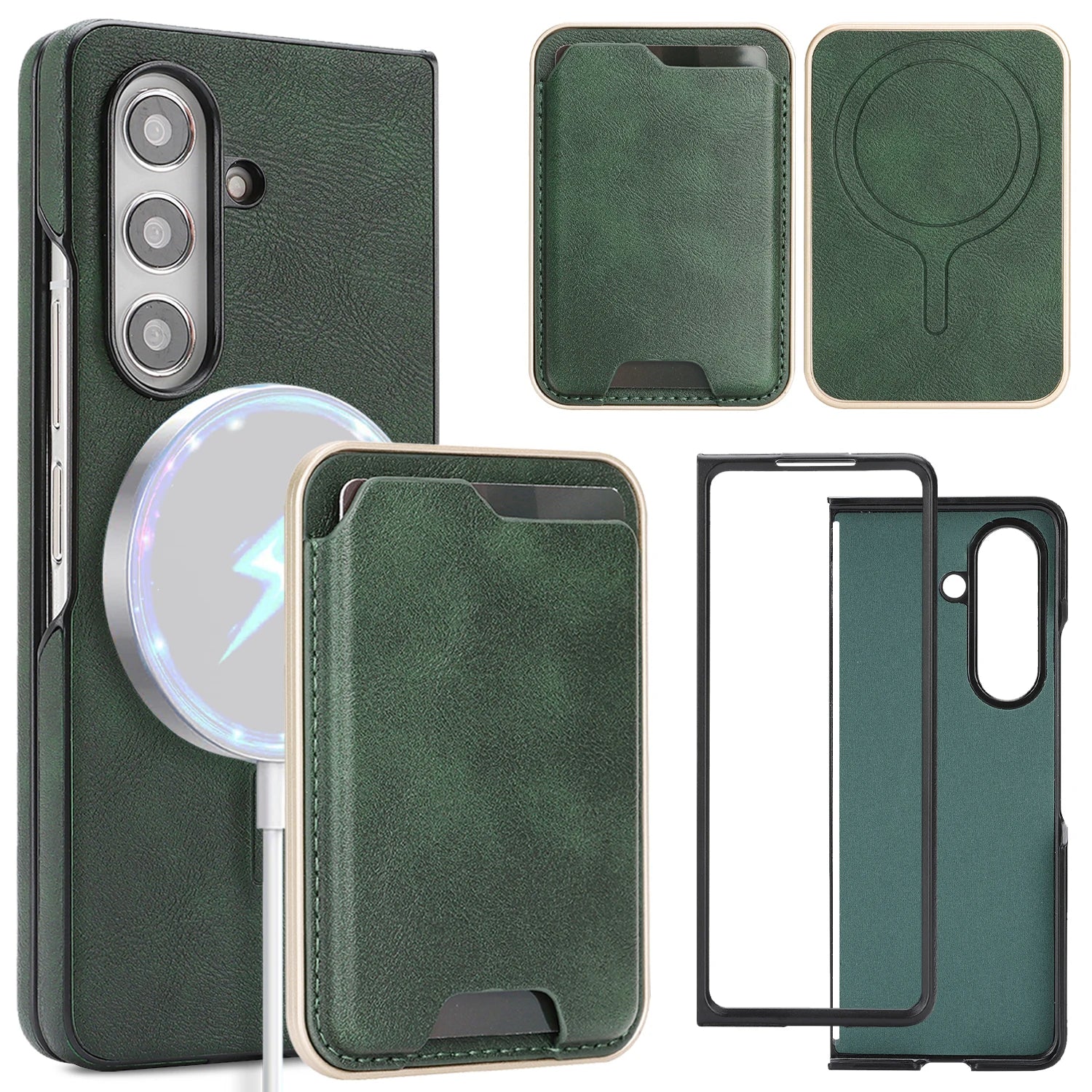 2-in-1 Magnetic Detachable Wallet Case for Samsung Galaxy Z Fold 7