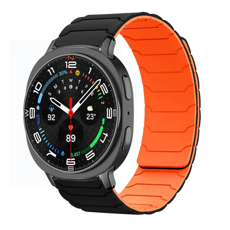 Sport Silicone Band with Magnetic Clasp for Samsung Galaxy Watch 8 / Galaxy Watch 8 Classic