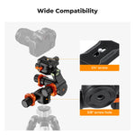 K&F Concept Geared 3-Way Tripod Head