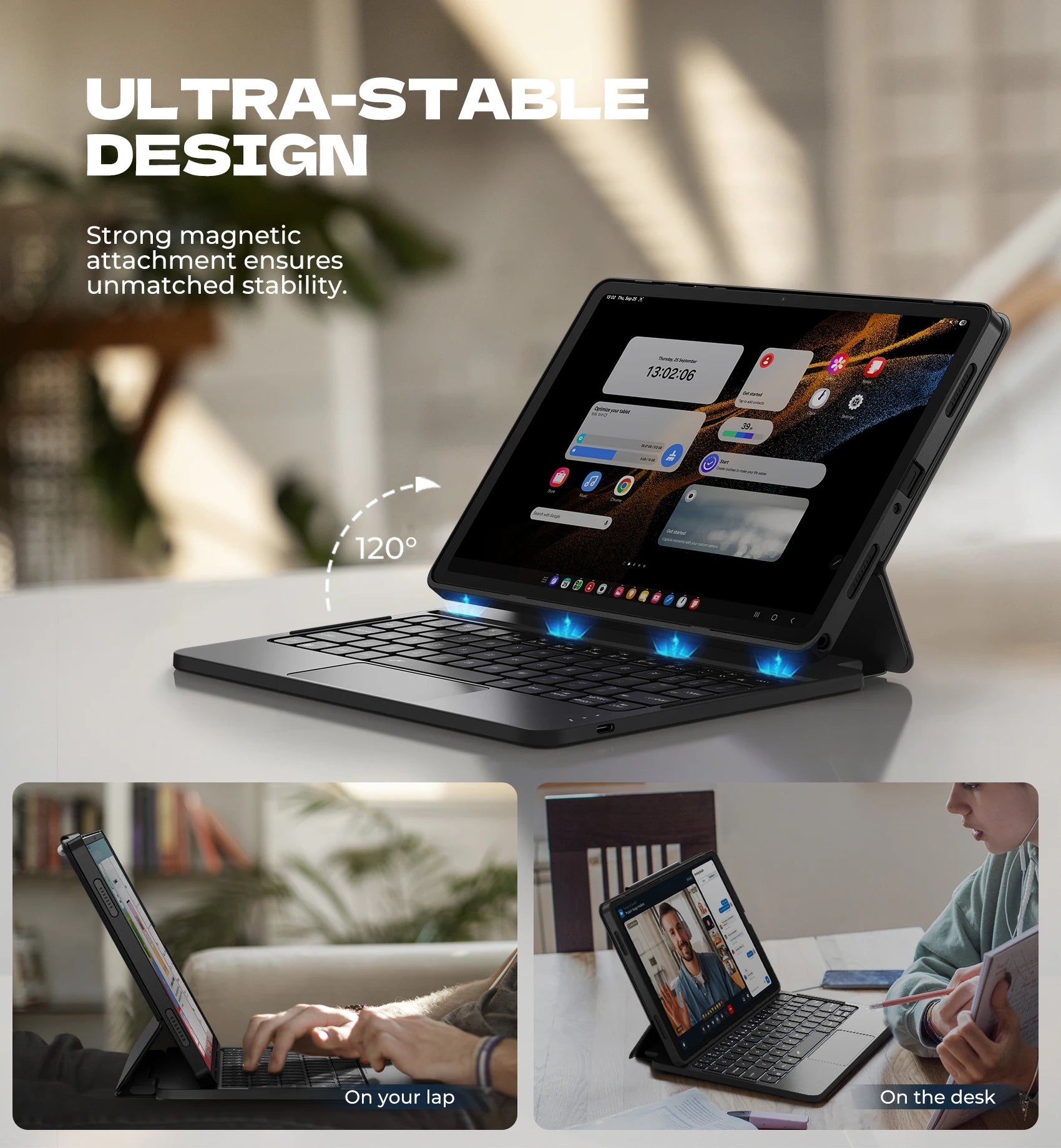 Detachable Magnetic Backlit Keyboard for Samsung Galaxy Tab A11+Plus