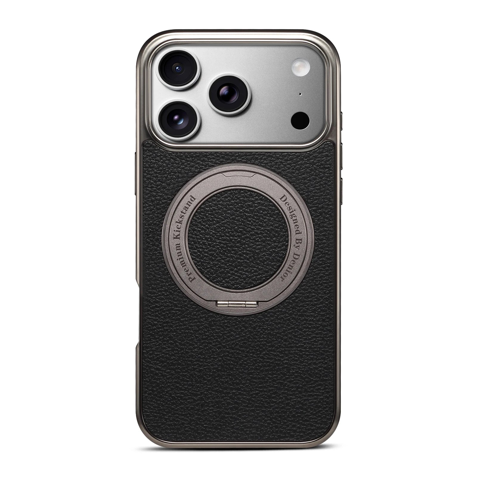 Lychee Pattern MagSafe Case with Kickstand for iPhone 17 Pro & iPhone 17 Pro Max