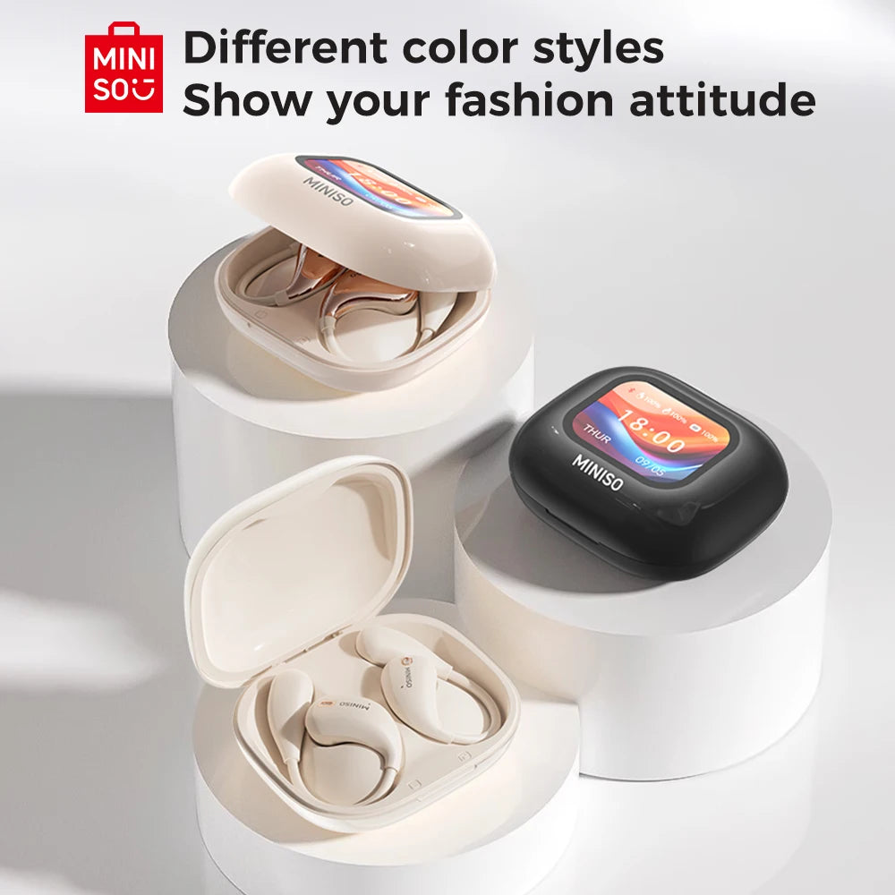 MINISO M95 Sports Open-Back Bluetooth Earphones with Touch Color Display