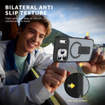 Shockproof MagSafe Matte Case with Built-In Holder for iPhone 17 Series