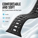 Perforated Silicone Sport Band with Ventilation Holes for Apple Watch