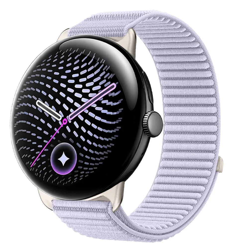 Elastic Nylon Velcro Adjustment Watch Band for Google Pixel Watch 3