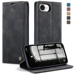 Shockproof Leather Flip Wallet Case for iPhone 16e