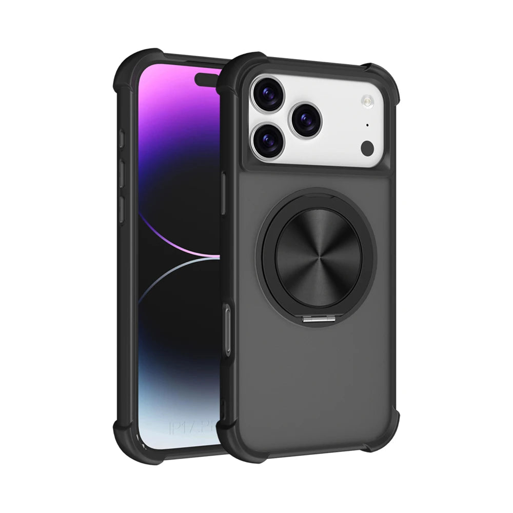 Protective Shockproof Armor Case with 360° Stand for iPhone 17 Series