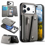 MagSafe Compatible Leather Case with Detachable Zipper Pocket for iPhone 17 Series