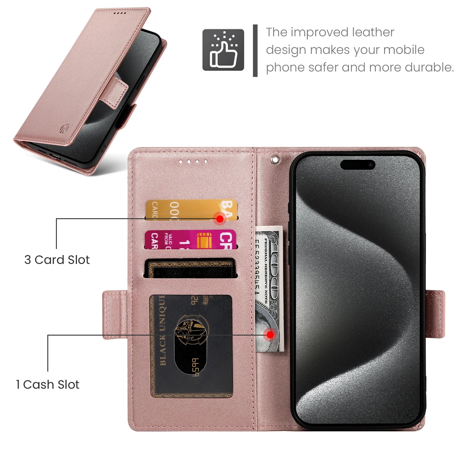 Flip Leather Card Slot Wallet Case for Samsung Galaxy S23 Series