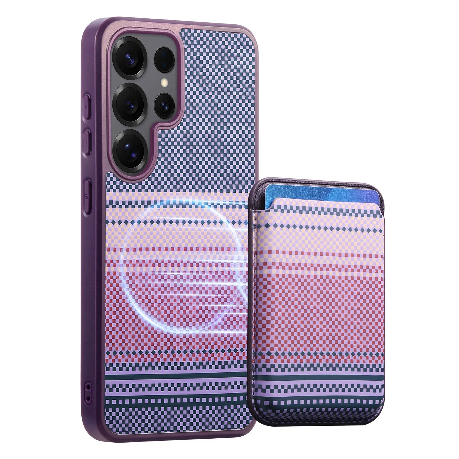 Magnetic Gradient Case with Detachable Wallet for Samsung Galaxy S26 Series