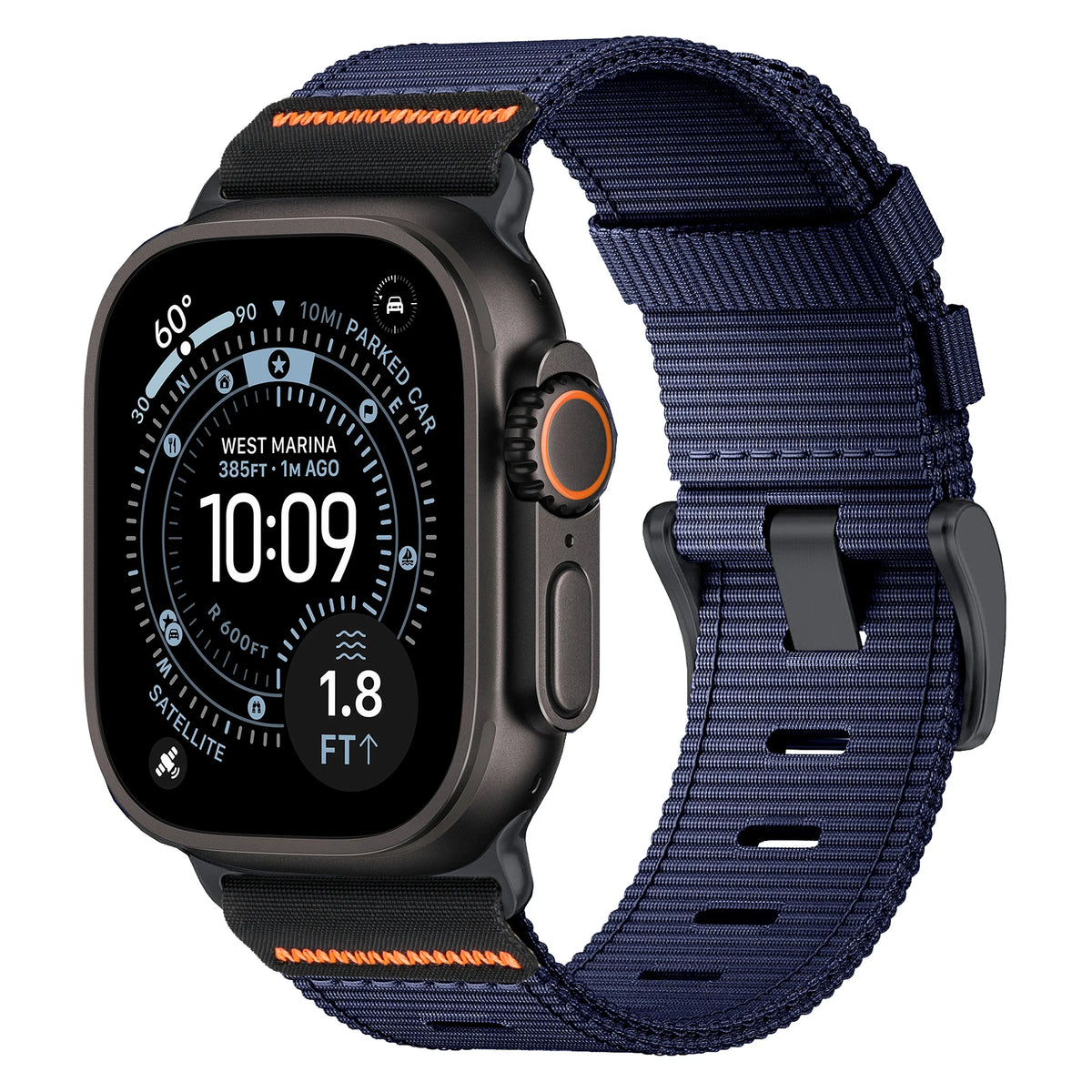 Rugged Woven Nylon Band with Pin Buckle for Apple Watch