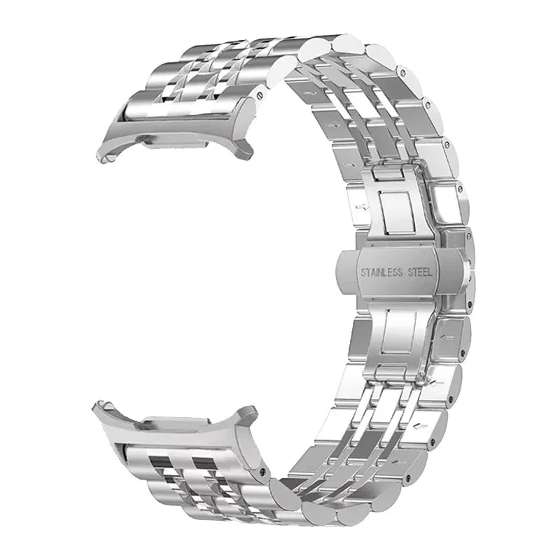 Polished Stainless Steel Quick-Release Watch Band Links for Samsung Galaxy Watch 9