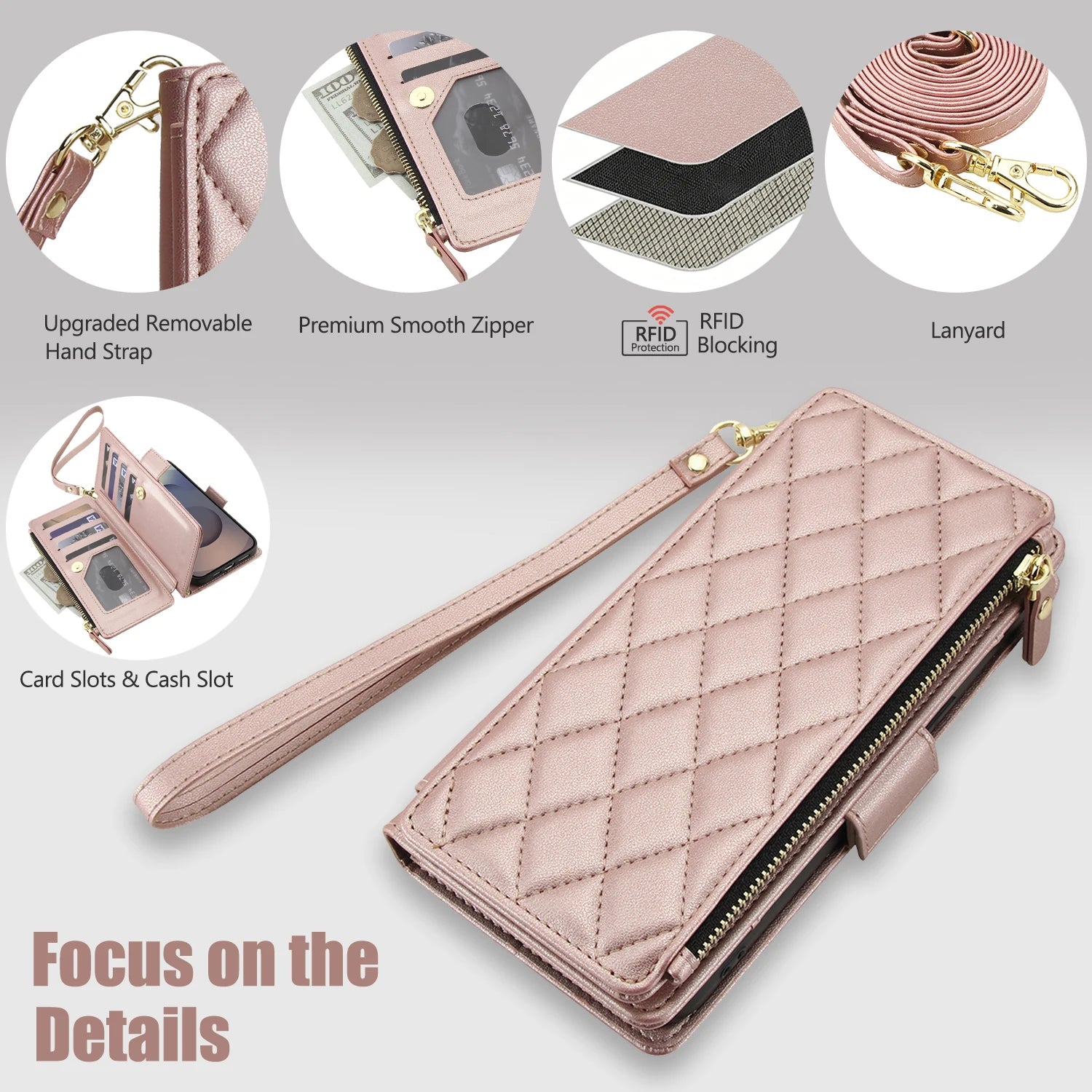 Leather Fold-Out Multi-Compartment Wallet Case for Samsung Galaxy S26 Series