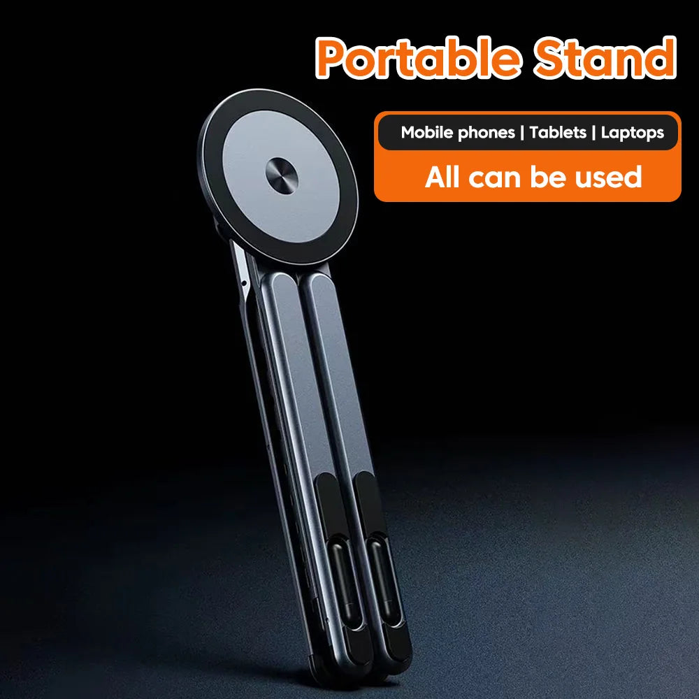 Foldable Aluminum Alloy Magnetic Device Stand