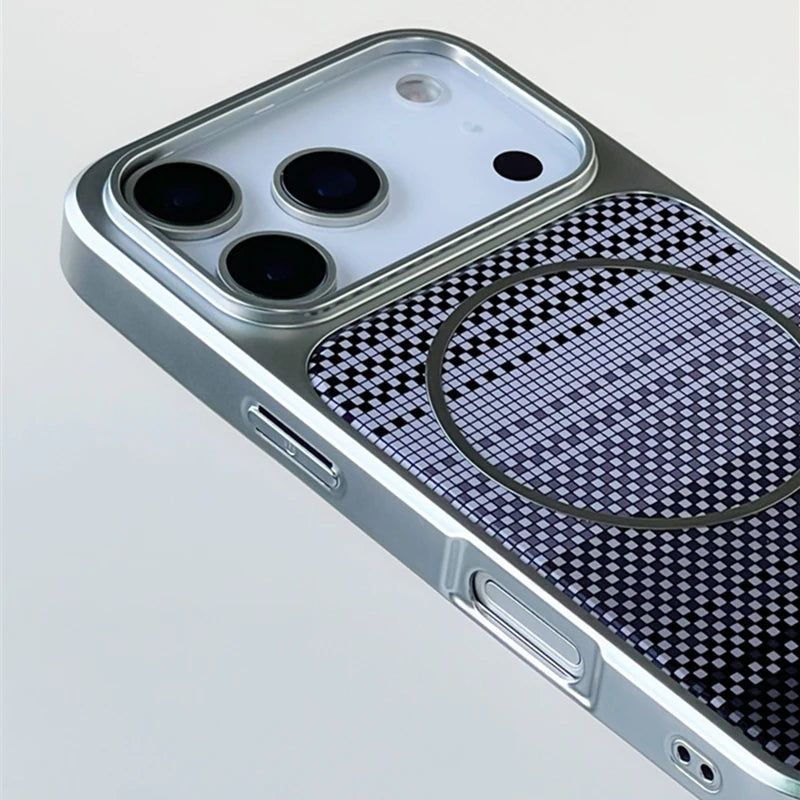 Frosted Carbon Fiber Texture Armor Case with MagSafe for iPhone 17 Series