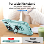 Military-Grade Dual-Layer Shockproof Case with Magnetic Ring for iPhone 17 Series