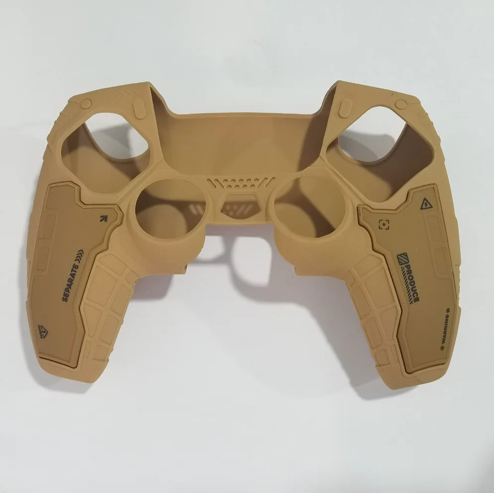 Anti-Slip Silicone Protective Cover with 2 Thumb Grips & Stickers for PlayStation 5 Controller