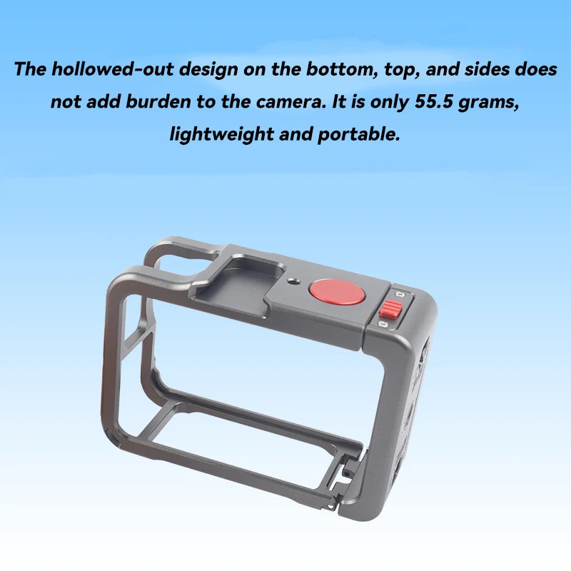 DJI Osmo Action 6 Quick Release Aluminum Frame Case with Accessory Mounts