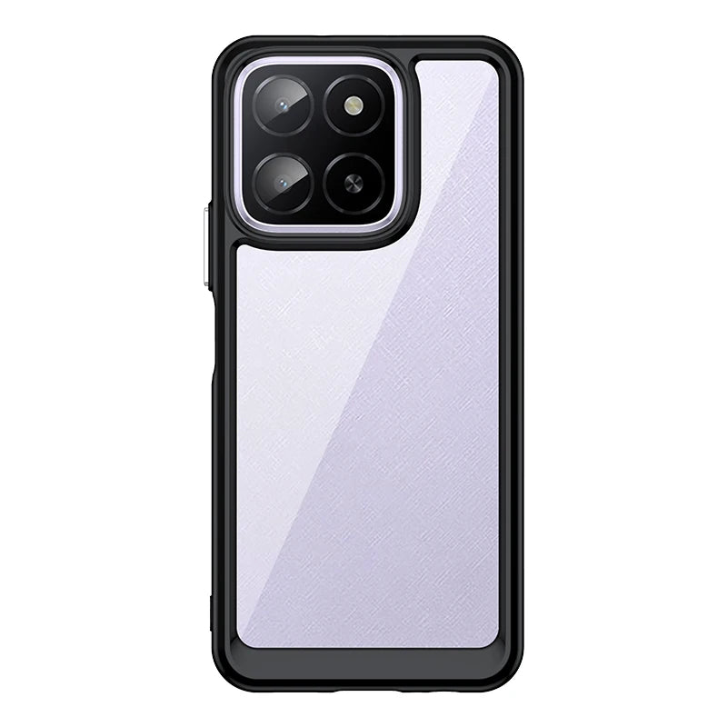 Honor X6B Shockproof Case with Hard Translucent Soft Edges