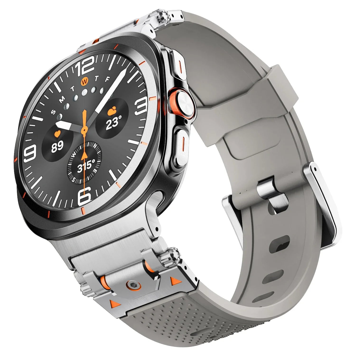 Rugged TPU Silicone Band for Samsung Galaxy Watch Ultra