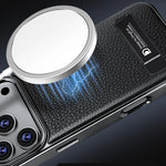 iPhone 17 Series Protective Leather Case with Electroplated Lens Guard