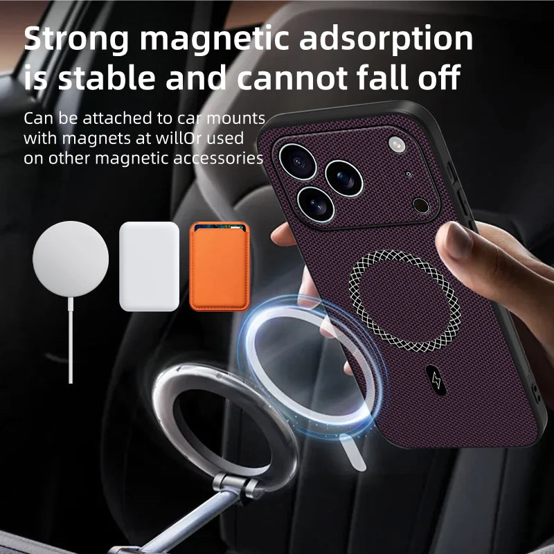 MagSafe Compatible Anti-Slip Protective Case for iPhone 17 Series