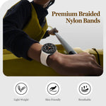 Magnetic Braided Nylon Wristband for Samsung Galaxy Watch 8 / Galaxy Watch 8 Classic