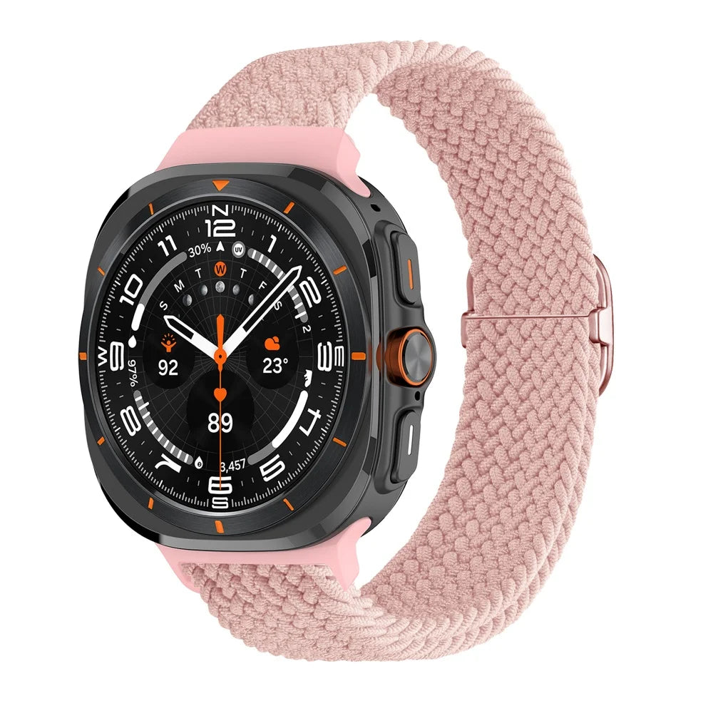 Nylon Woven Adjustable Buckle Watch Band for Samsung Galaxy Watch Ultra 2