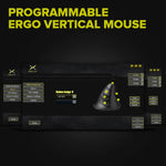 Delux M618BU Ergonomic Vertical Office Mouse