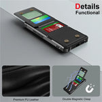 Google Pixel 9 Series Leather Flip Case with Card Holder Stand