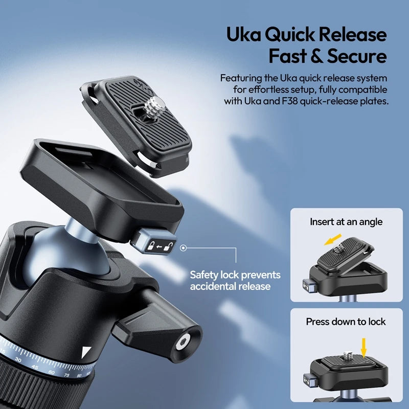 Ulanzi MT93 1.6M Auto-Open Metal Tripod with UKA Ball Head
