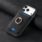 Premium Leather MagSafe Case with Detachable Card Slot for iPhone 17 Series