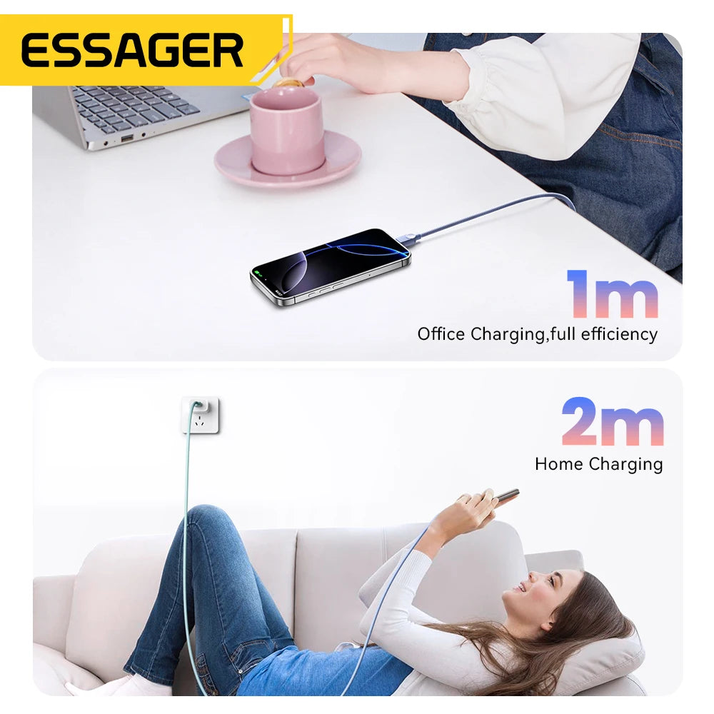 Essager 60W PD USB-C Color Charging Cable